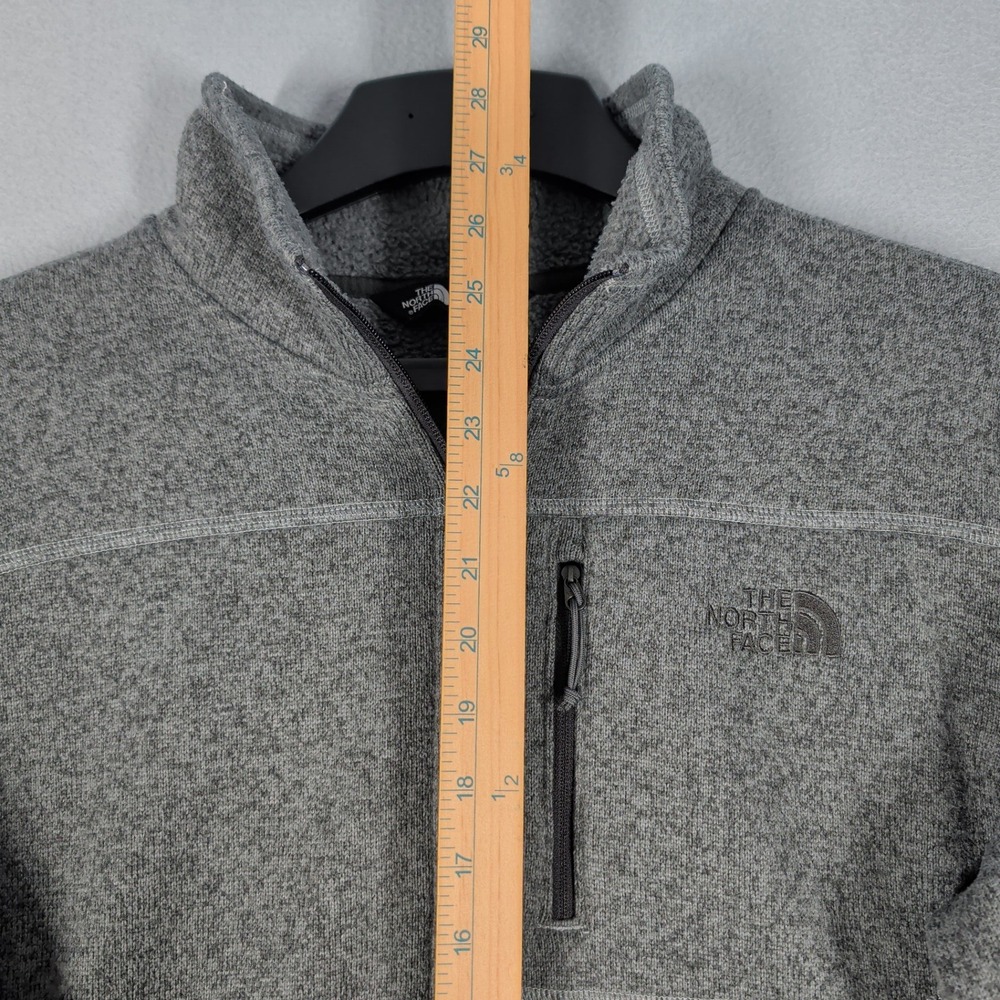 The North Face Pullover Mens L Gray Gordon Lyons 1/4 Zip Fleece Sweater Outdoor - Picture 6 of 9